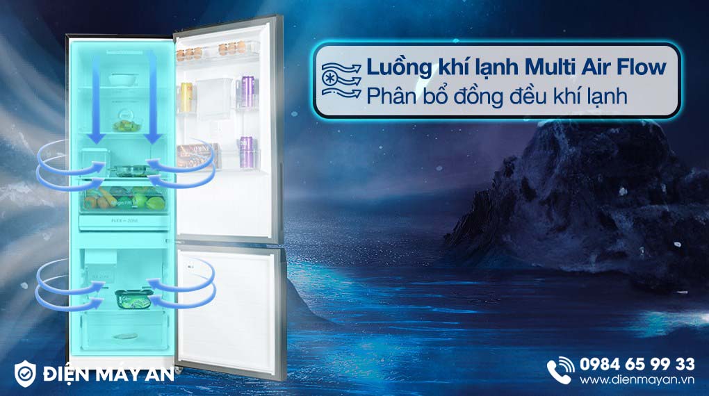 Tủ Lạnh Toshiba Inverter 321 Lít GR-RB405WEA-PMV(06)-MG - công nghệ làm lạnh